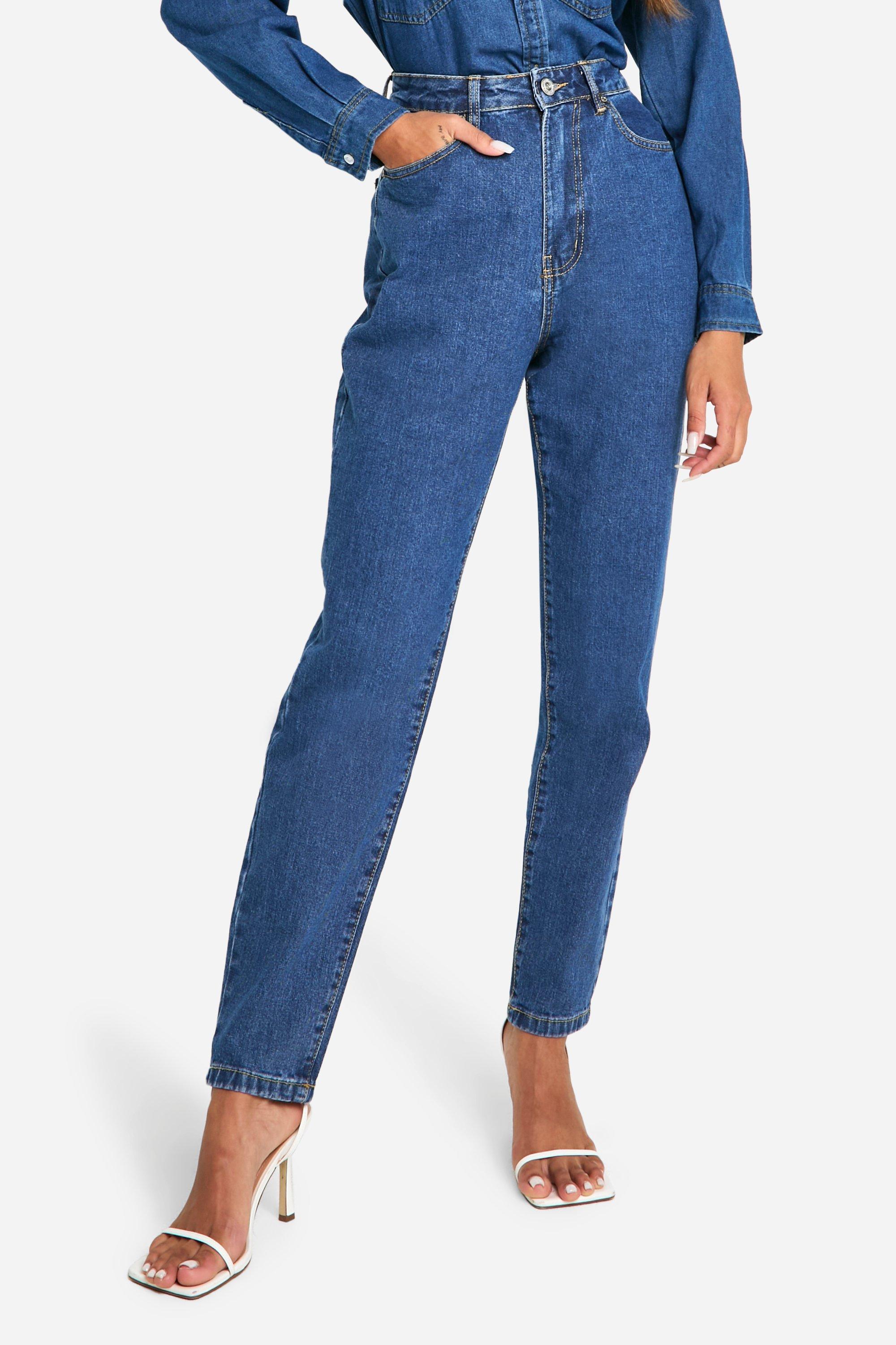 Washed mom sale jeans